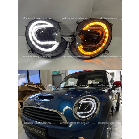 Mini Cooper R55 R56 Head Lamp Projector DRL Led 100% Taiwan 2006 2007 ...