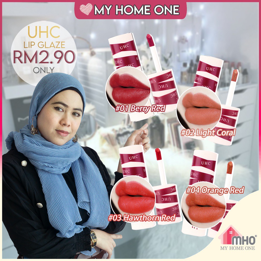 (READY STOCK) UHC Lip Glaze | Makeup Smooth Lip Glaze | Liquid Lipstick ...