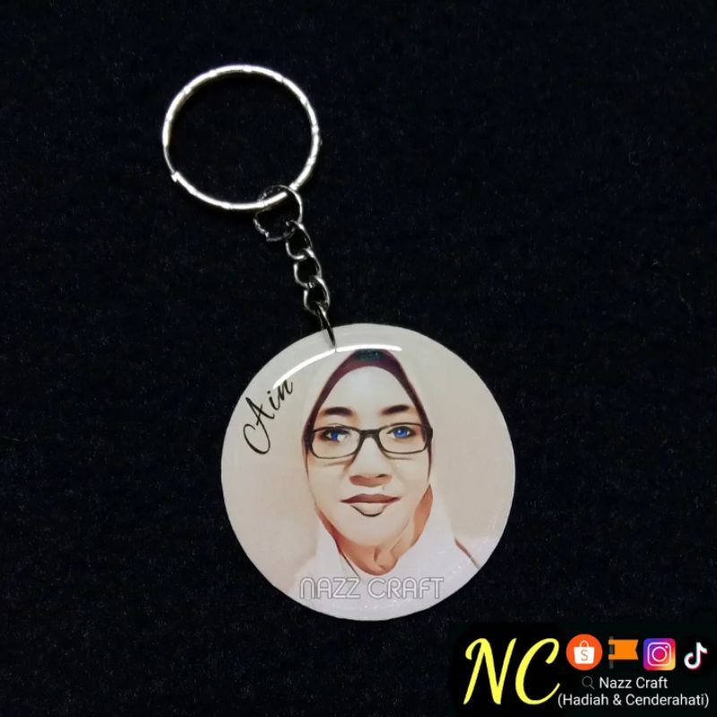 Keychain kartun (custom) Shopee Malaysia
