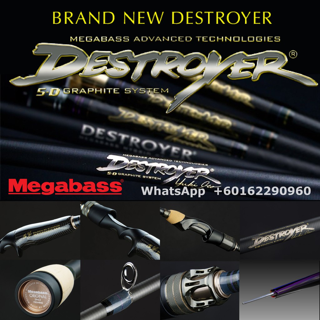 2020 Megabass Destroyer P5 Casting Rod with 1 year local warranty | Shopee  Malaysia