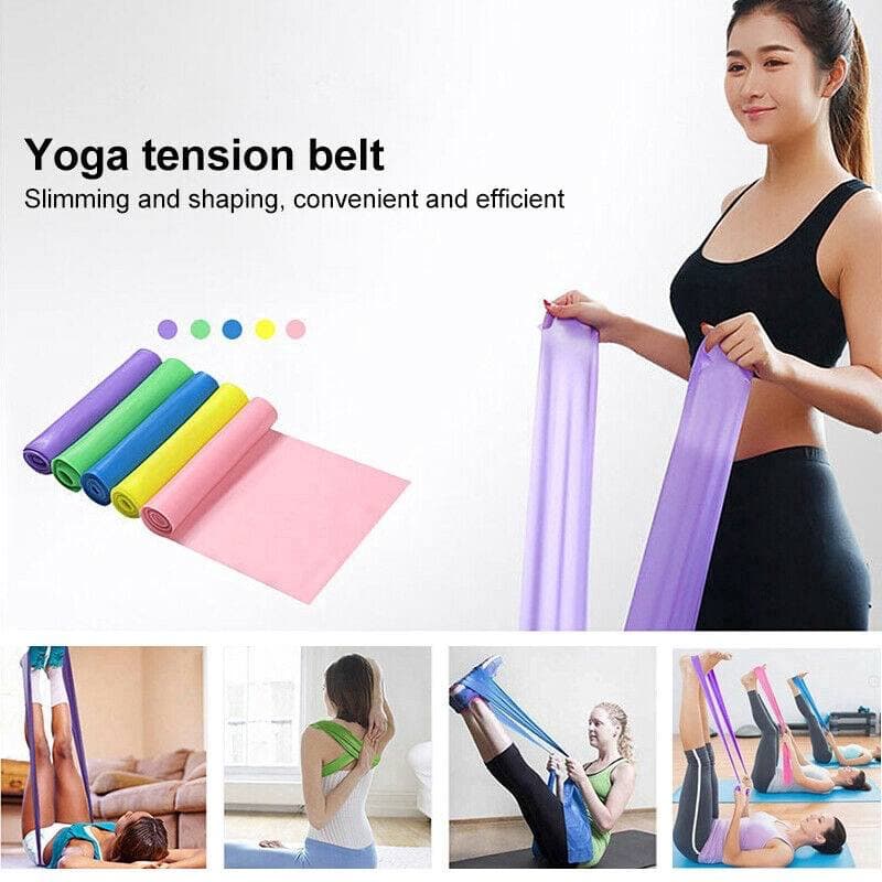 Yoga Tension Belt Pull Ropes strap stretching Fitness Elastic band ...