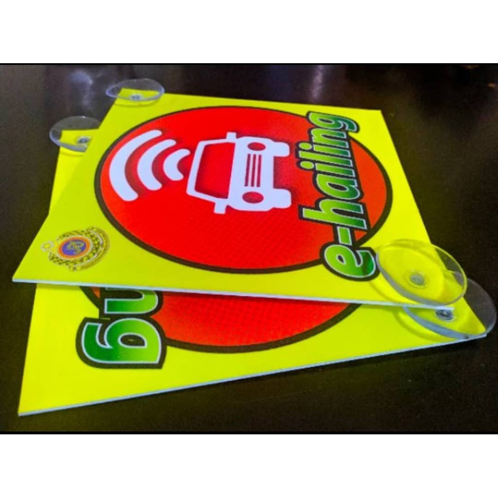 E-hailing Sticker [REMOVEABLE] 2pcs [ JPJ SPECIFICATION ] | PGMall