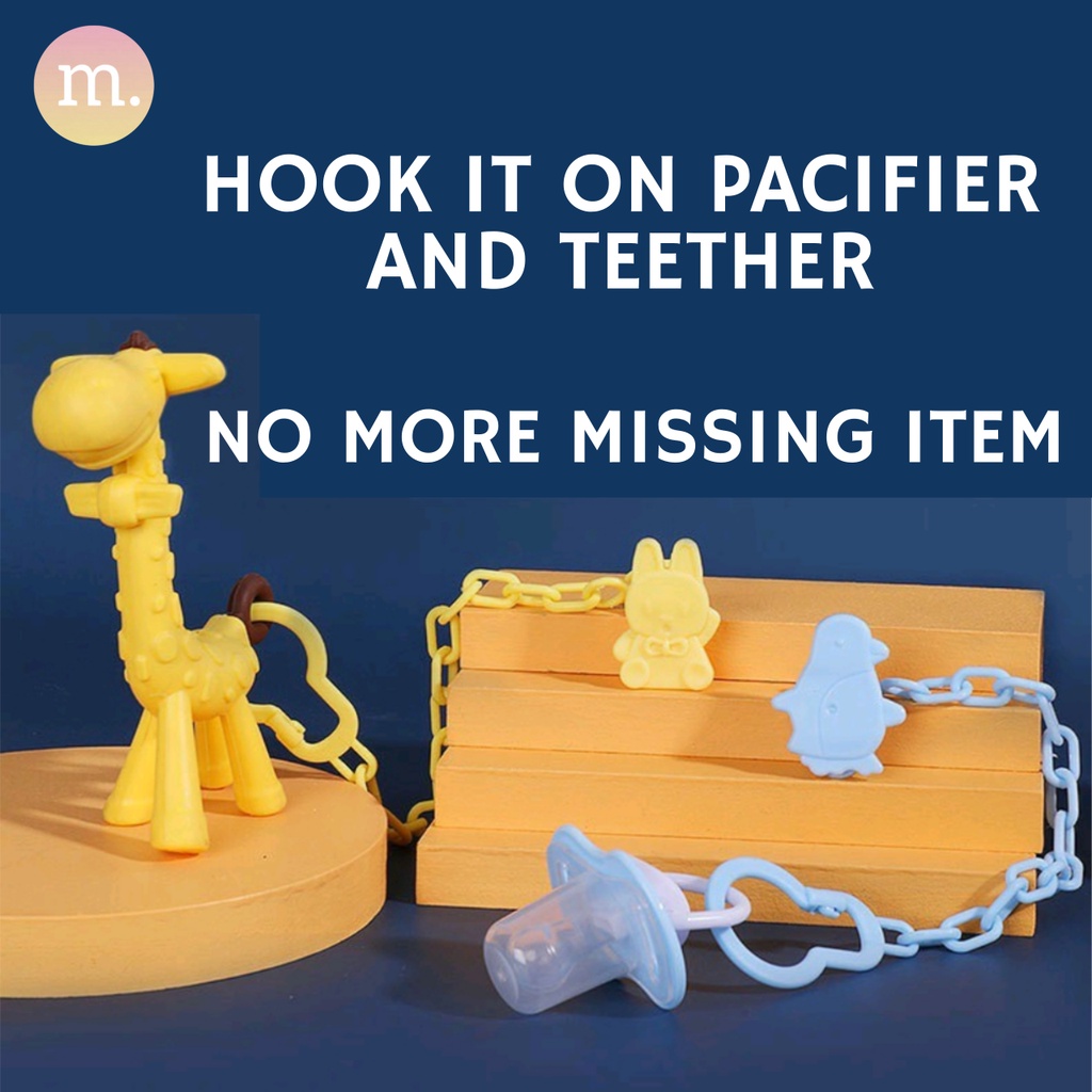 Baby Round/Flat Head Pacifier With Pacifier Clip & Storage Box Puting ...