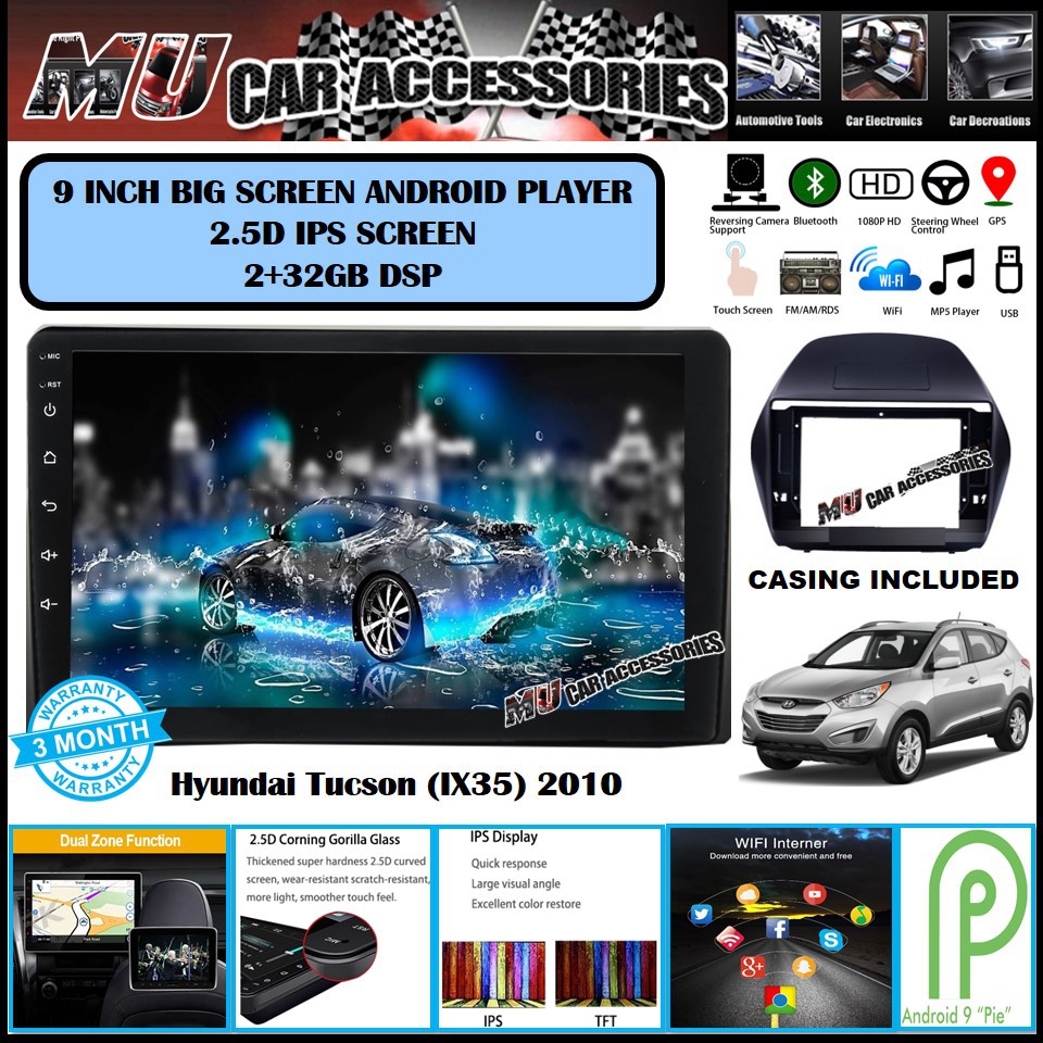 (2RAM 32GB DSP IPS SCREEN)Hyundai Tucson (IX35) 2010 9