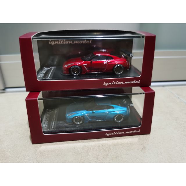 Ignition Model 1:64 Nissan GT-R R35 Pandem Metallic Red Blue | Shopee ...