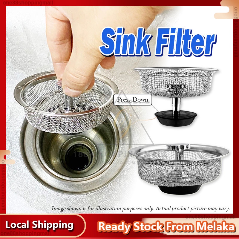 Stainless Steel Sink Strainer Waste Disposer Outfall Strainer Sink