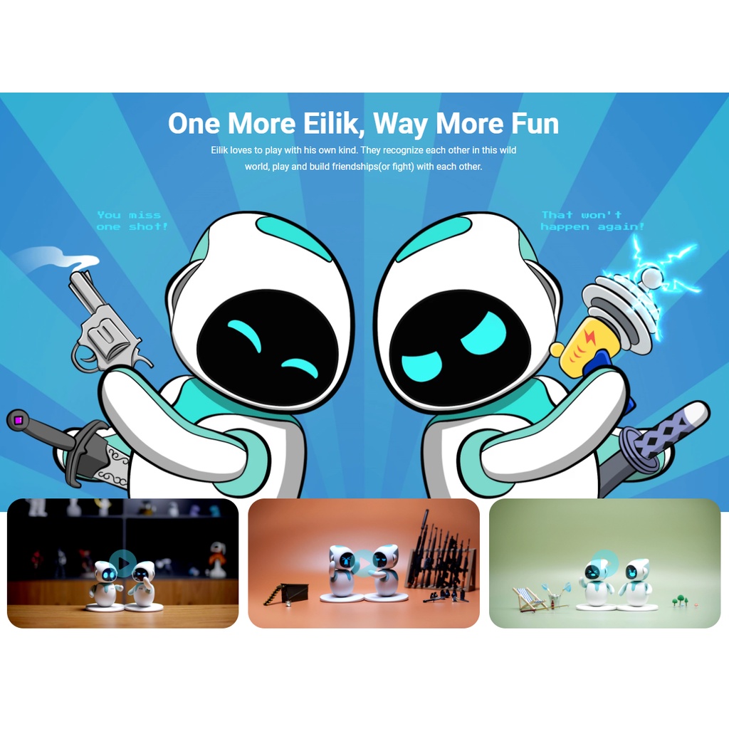  Eilik - Cute Electronic Cute Robot Pets Toys with