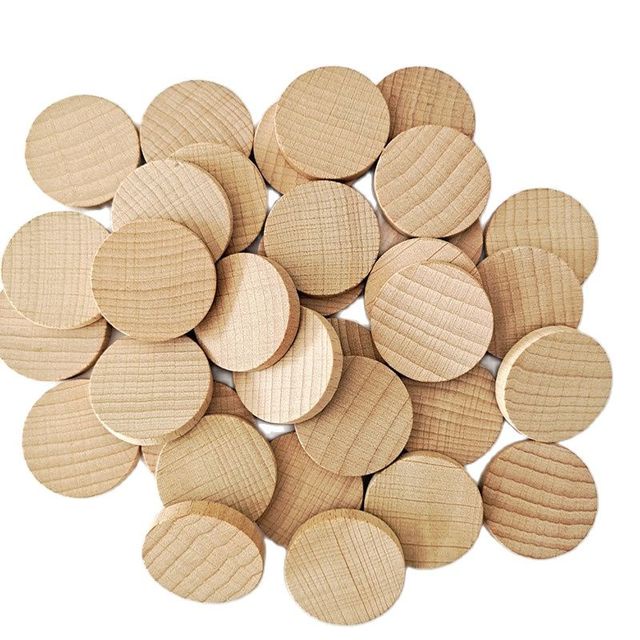 10pcs 4cm Round Unfinished Wood Cutout Circles Chips for Arts & Crafts ...