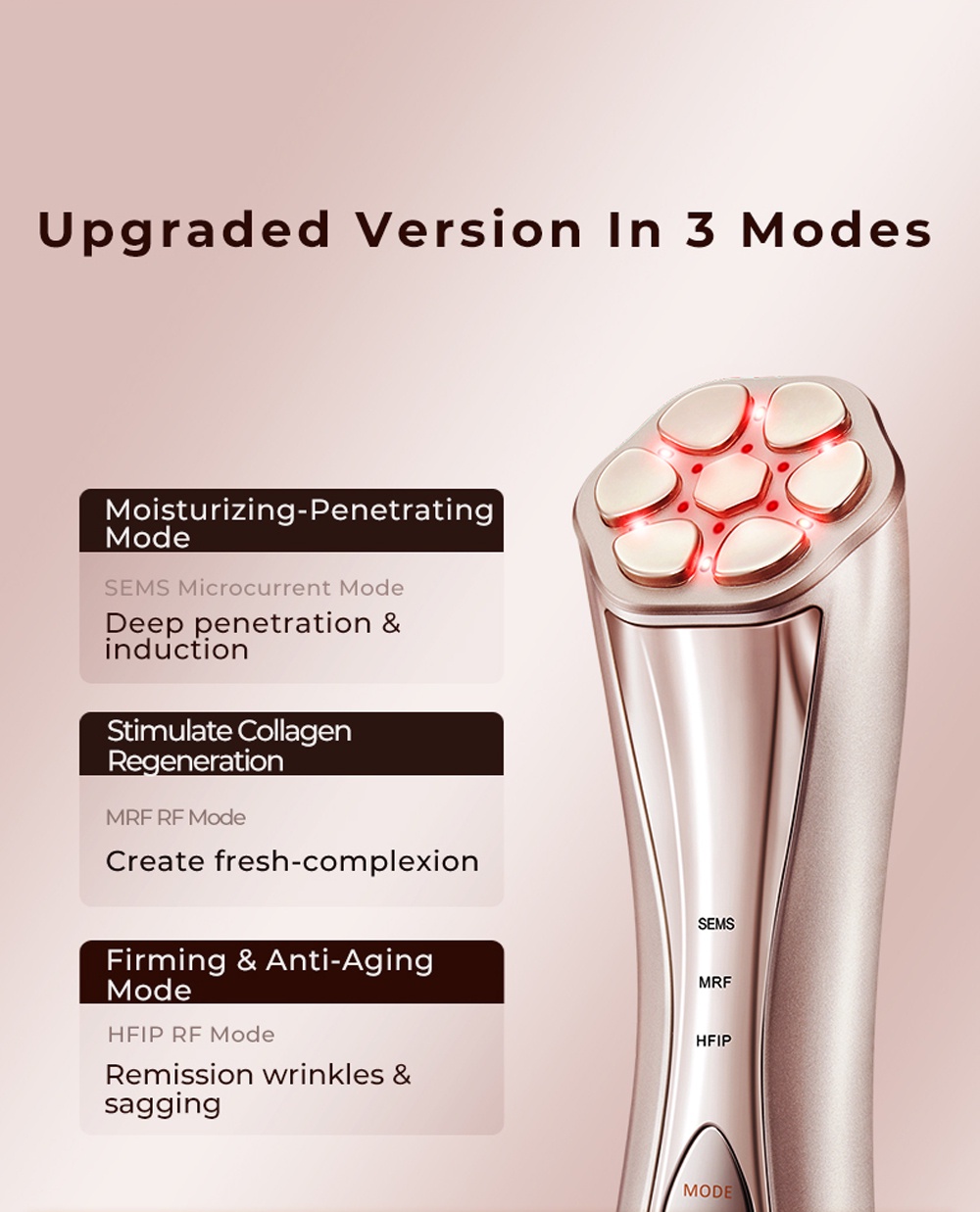 [Original]JUJY 24K Rejuvenating and Tightening RF + EMS Facial Device ...