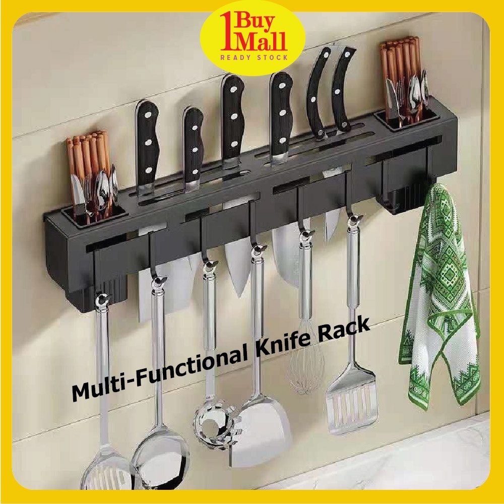 Multi-Functional Knife Rack Kitchen Tools Holder Rak Pisau gantung ...