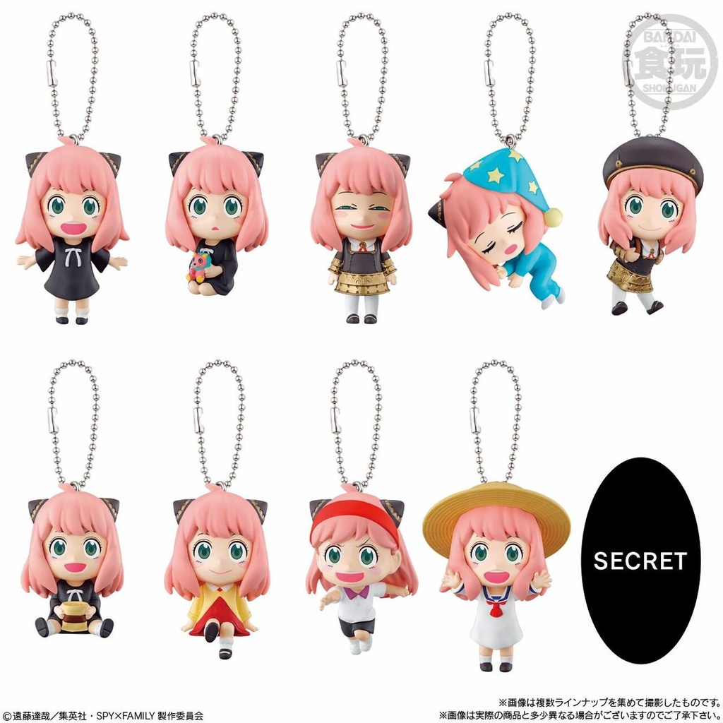 Bandai SPY X FAMILY MASCOT Anya A LOT OF ANYA SET (set of 10) | Shopee ...