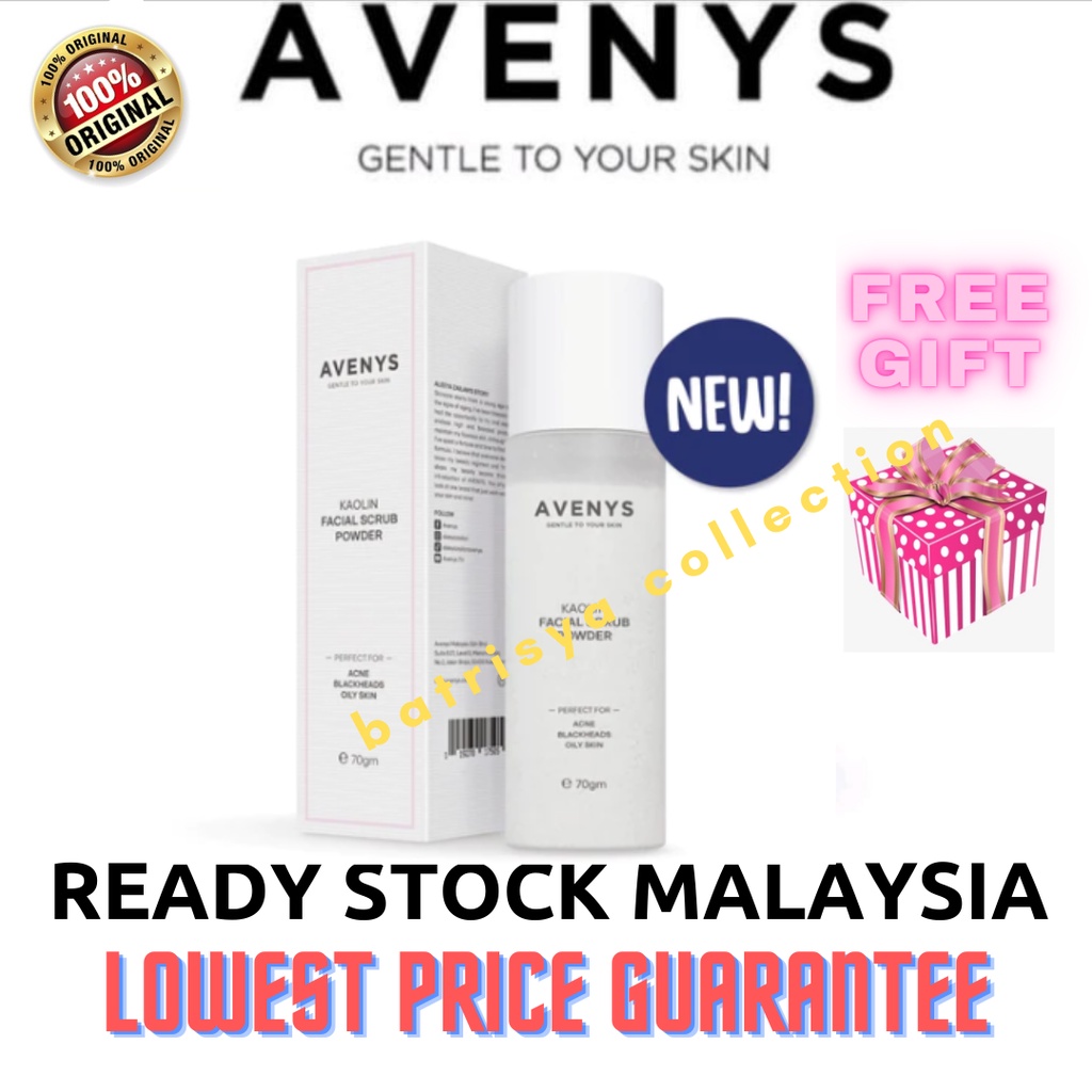 💗ORIGINAL HQ 💯 AVENYS KAOLIN FACIAL SCRUB POWDER (VIRAL PRODUCT BY