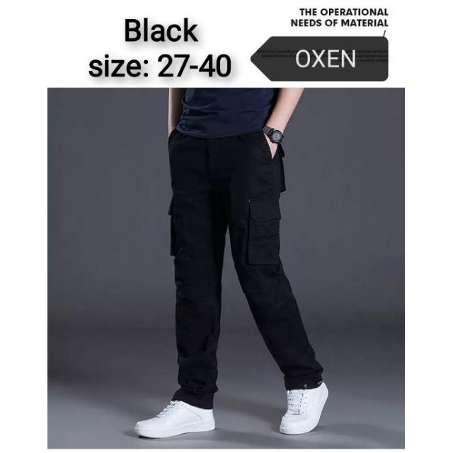 OXEN Men's Cargo Long Pants(Seluar Kargo Poket) | Shopee Malaysia