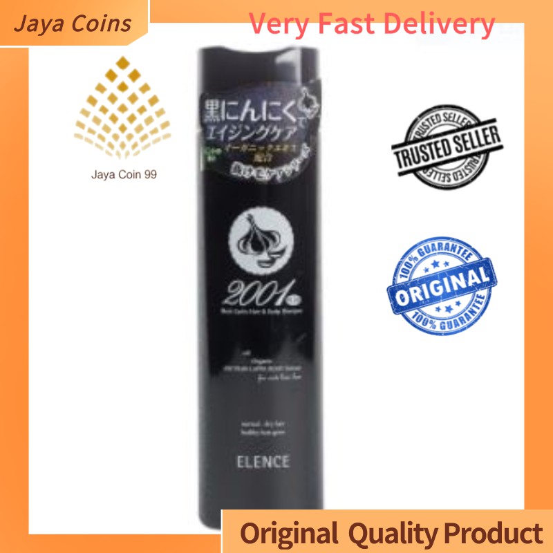 ORIGINAL ELENCE 2001 BLACK GARLIC HAIR GROW SCALP SHAMPOO,320ml(ready