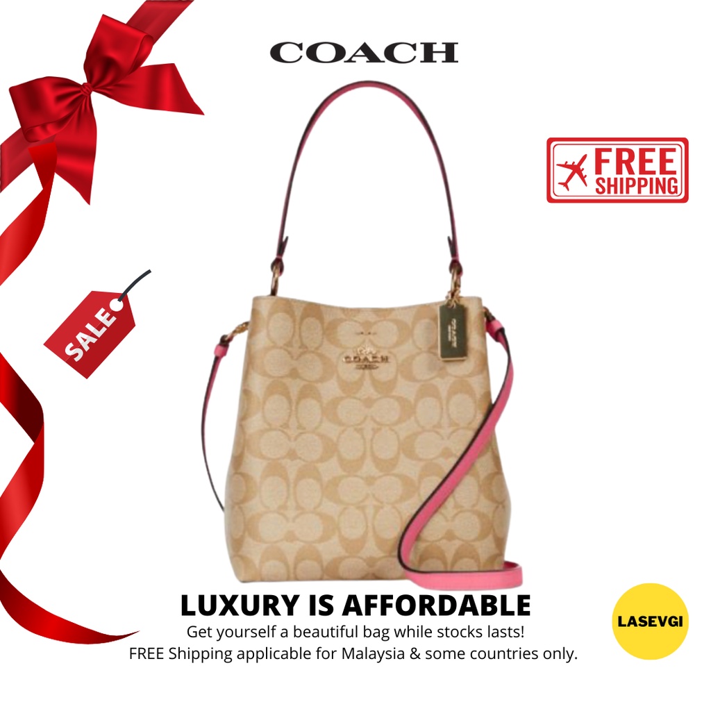 COACH SMALL retailer TOWN BUCKET BUNDLE