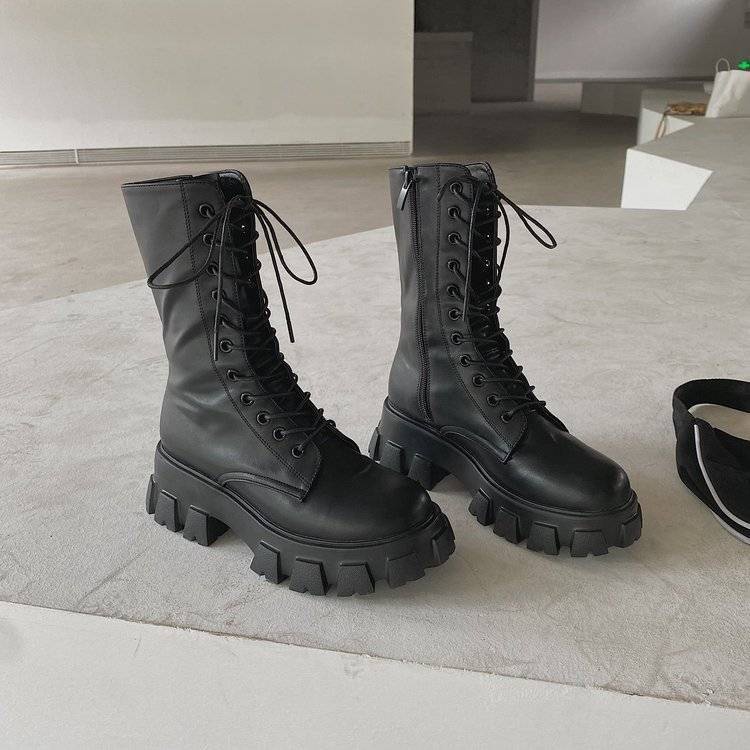 Local Ready Stock Cool Motorcycle Ankle Boots British Fashion Martin ...