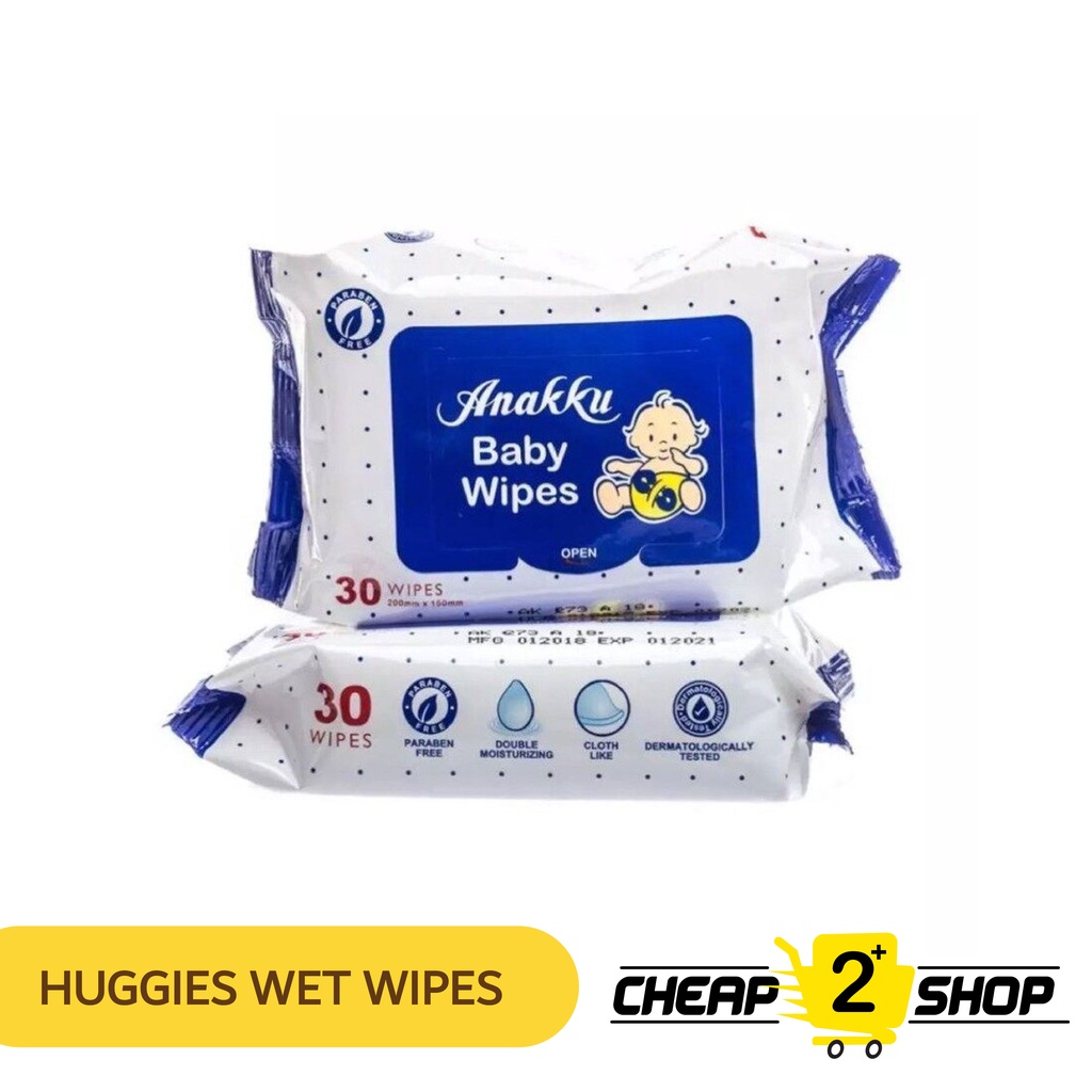 ANAKKU Baby Wet Tissue / Wet Wipes / Tisu Basah [30pcs per Pack] READY