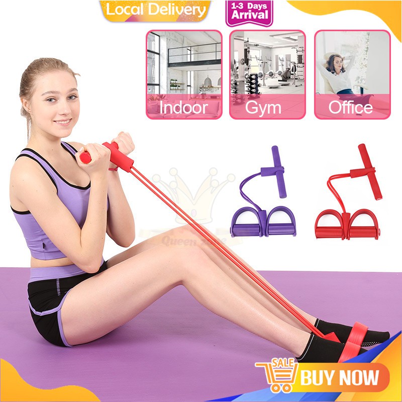 pedal rope Tension Rope Strong Fitness Resistance Bands Latex Pedal ...