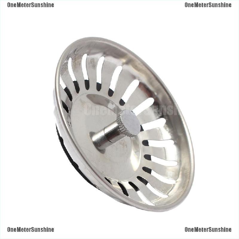 OMSStainless Steel Home Kitchen Sink Drain Stopper Basket Strainer