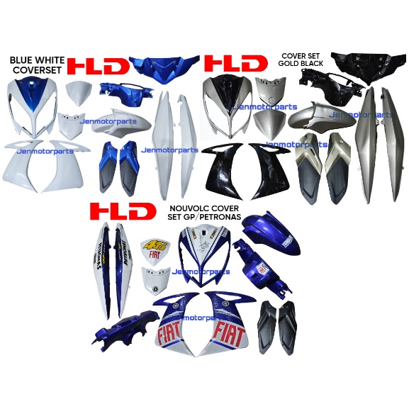 NOUVOLC COVER SET PETRONAS HLD COVER SET NOUVO LC GOLD BLACK BLUE WHITE
