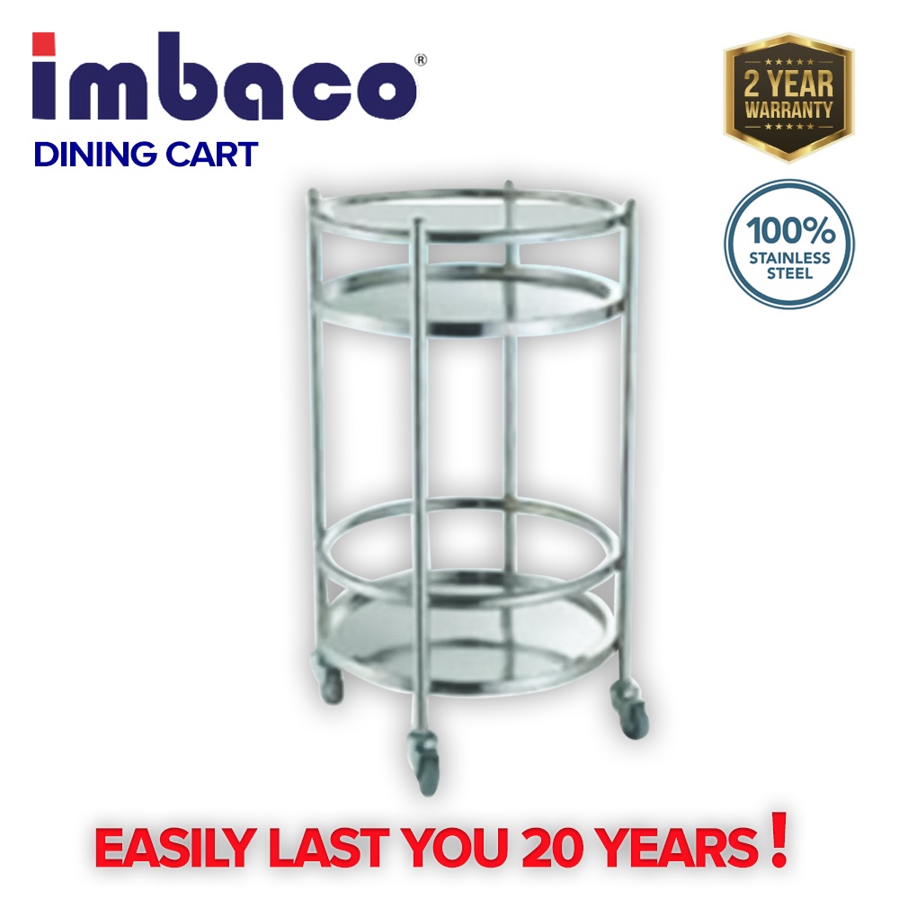 Imbaco Dining Cart Trolley Fully Stainless Steel Imported from Taiwan ...