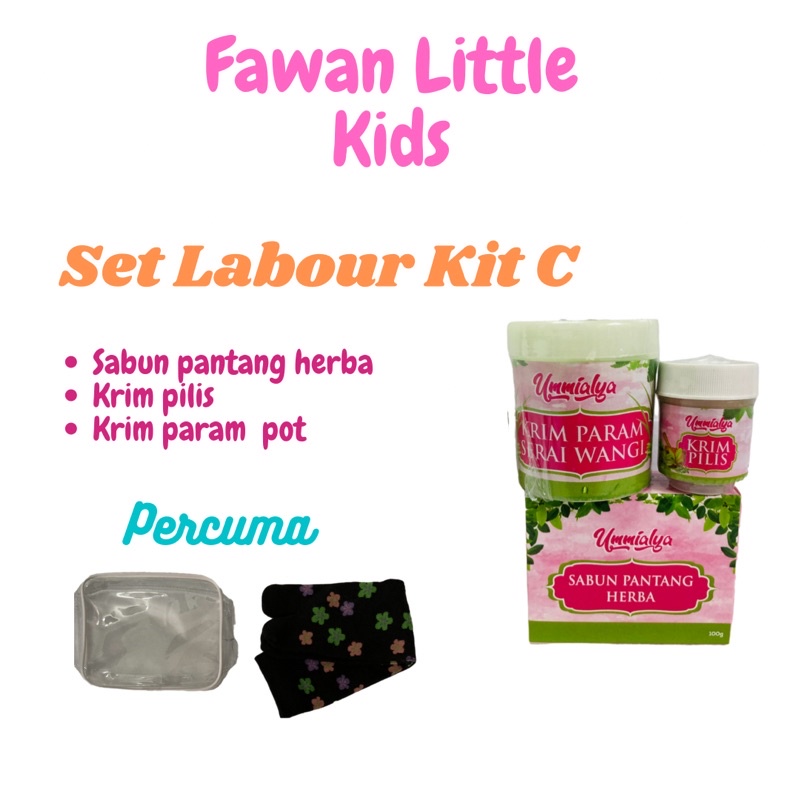 SET LABOUR KIT C/SET MATERNITY KIT/SET BERPANTANG UMMIALYA 🔥🔥FREE GIFT ...