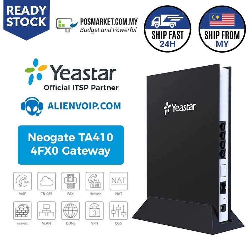Yeastar Neogate TA410 4FXO Gateway Call Center System AlienVOIP ...