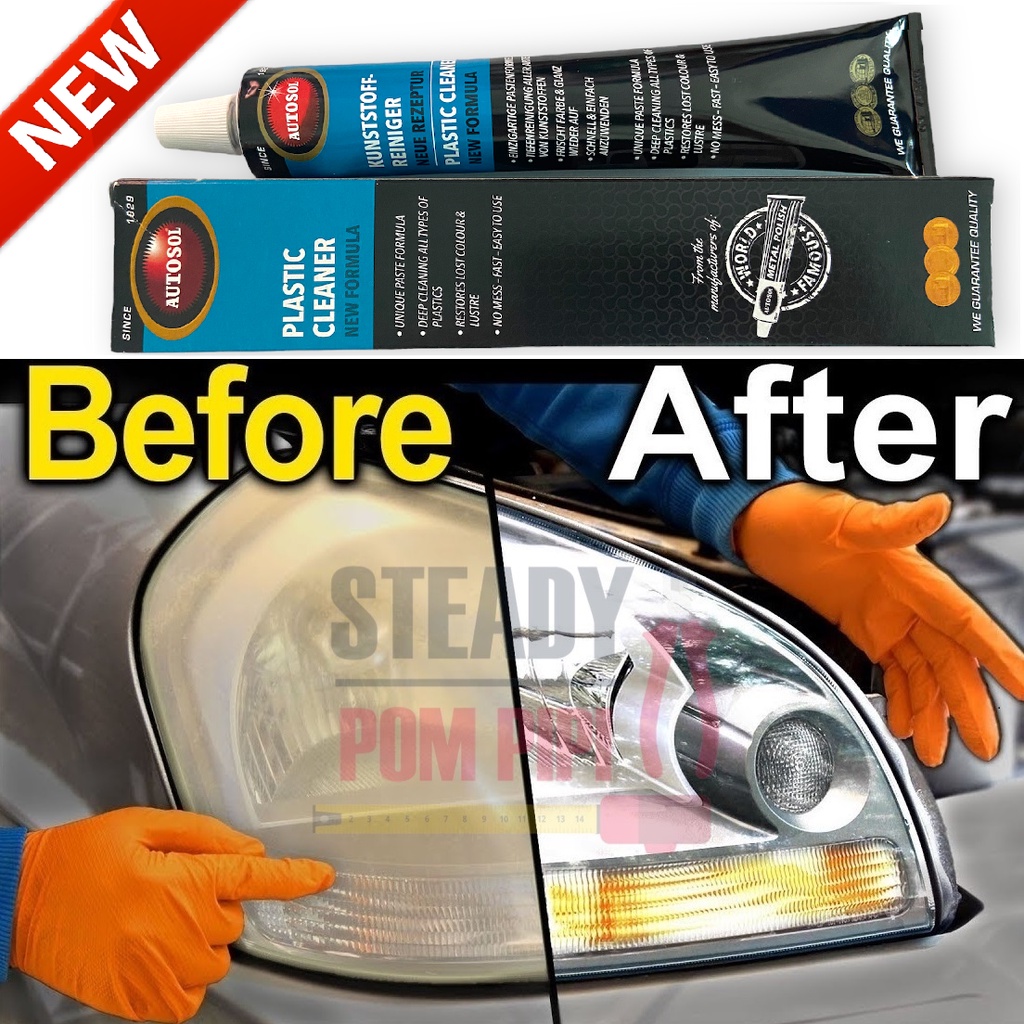 75ML AUTOSOL PLASTIC CLEANER / HEAD LAMP POLISH / HEADLIGHT & HEADLIGHT POLISH CLEANER / PENCUCI