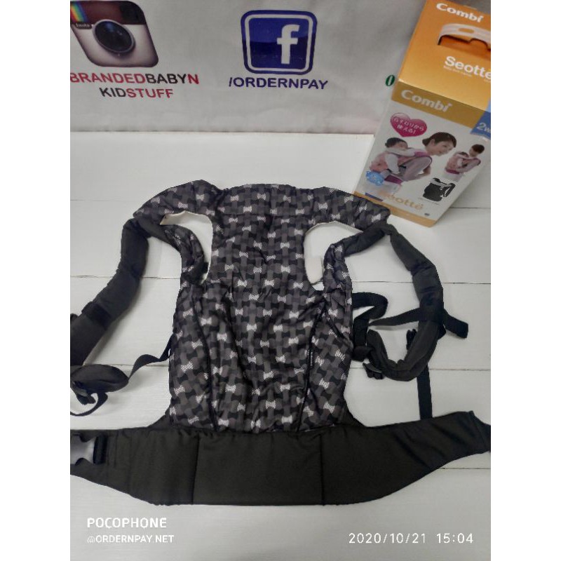 Preloved Combi Seotte 2 way carrier | Shopee Malaysia