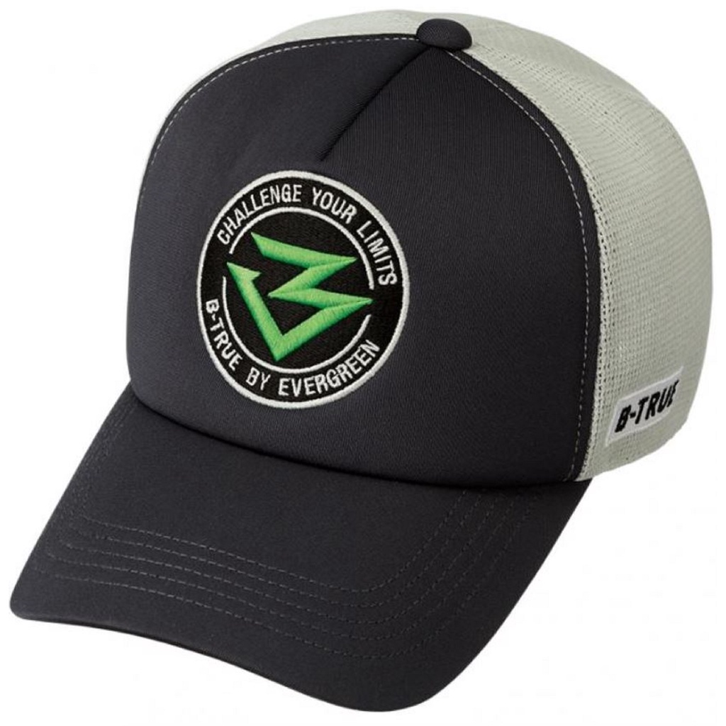 Evergreen B-True Rubber Logo Mesh Cap - Marble Pattern Snapback, One Size Fits Most