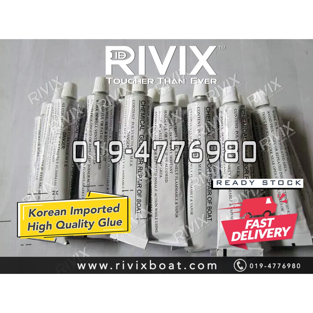 RIVIX Ready Stock Glue Inflatable Plastic Boat Kayak Special PVC Repair