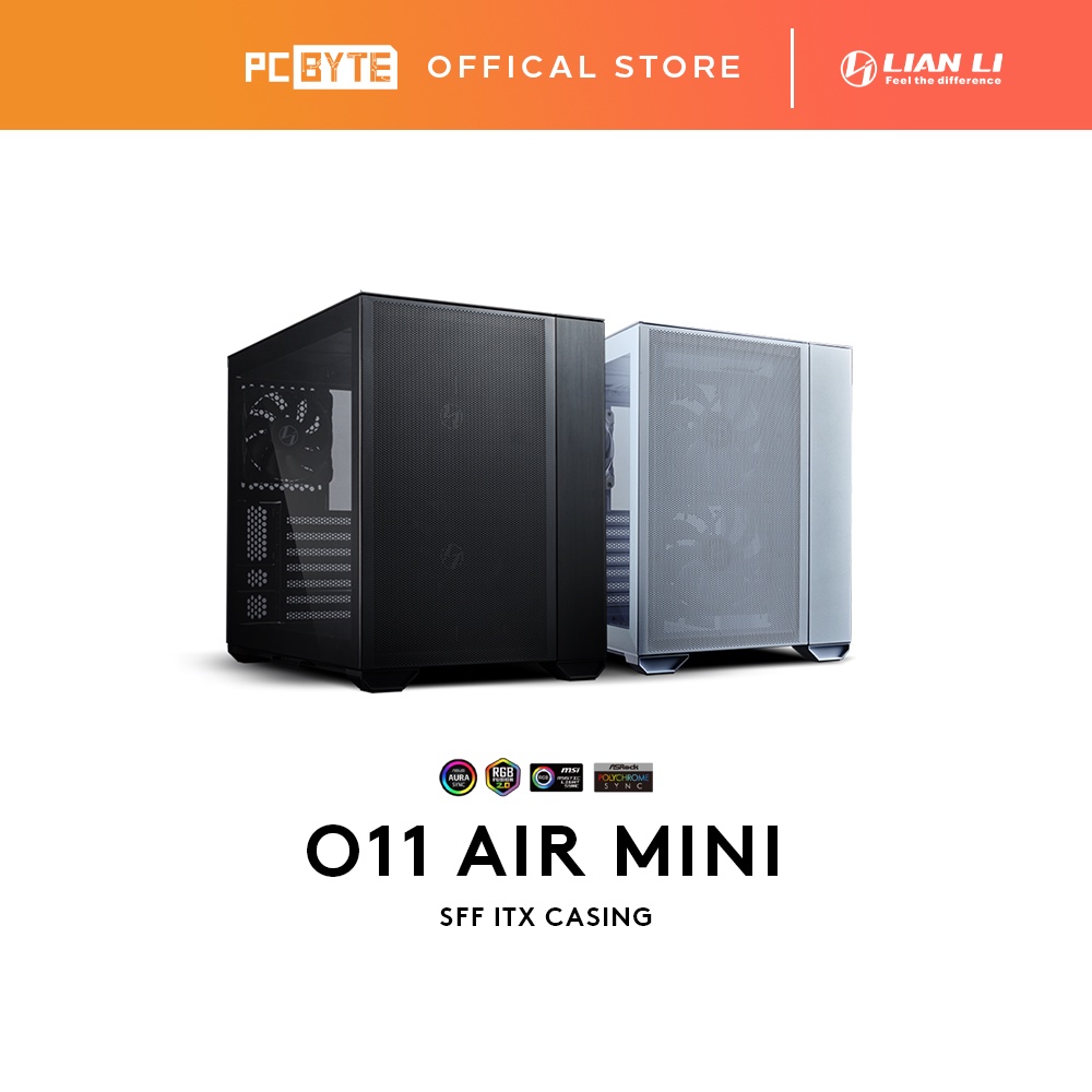 Lian Li O11 Air Mini ITX Casing (White/Black) | Shopee Malaysia