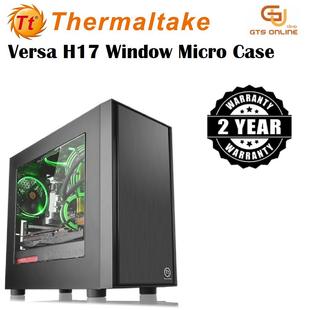 Thermaltake Versa H17 Window Black Spcc Micro Atx Mini Gaming Case