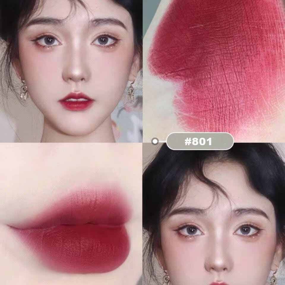 MAFFICK® Colorful Matte Velvet Lipstick Cosmetics Korean Style 7 Colors Nude Sexy Lip Tint Long Lasting Lip Gloss
