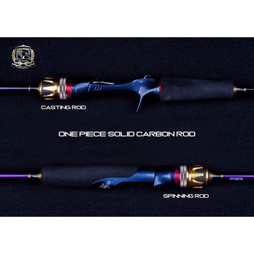 SEAHAWK Fishing rod KINGDOM EXTREME SOLID CARBON ROD Baitcasting & Spinning  Rod 632 Butt joint 631 One piece