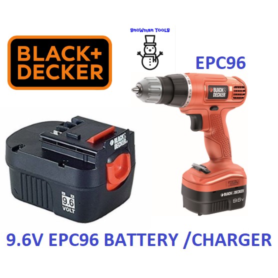 EPC96 BLACK AND DECKER EPC96 DRILL DRIVER 9.6V 1.2AH BATTERY