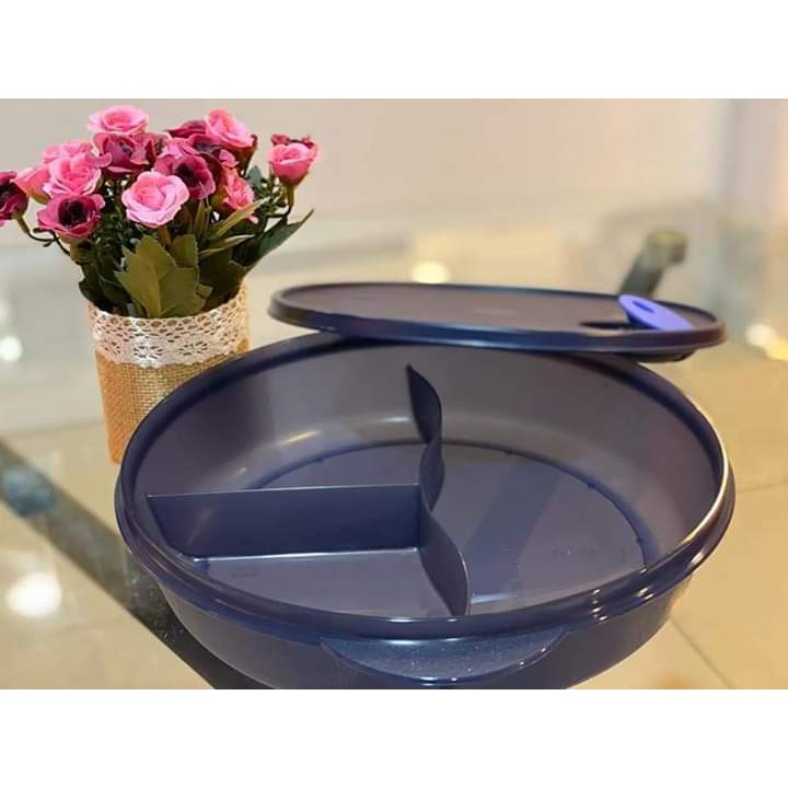 Tupperware Crystalwave Large Divided Dinner Dish