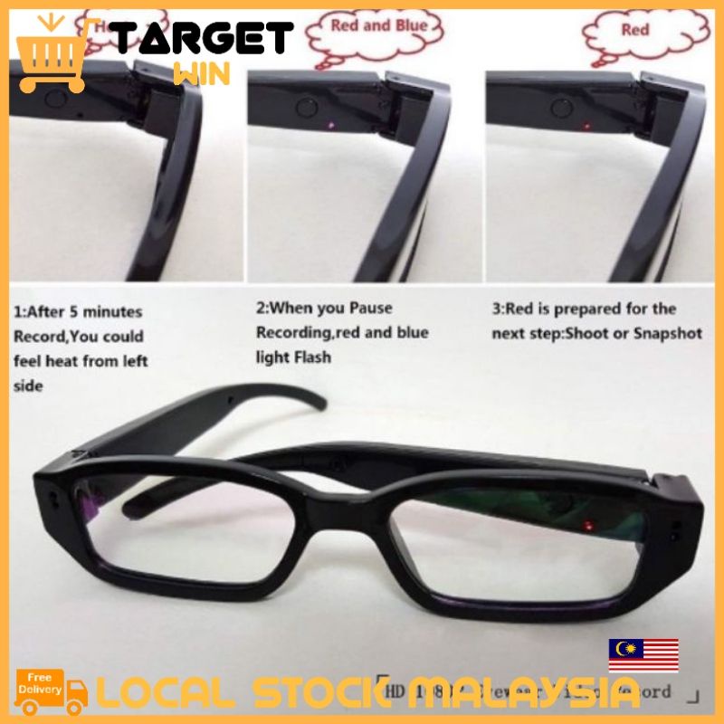 Camera Glasses Eyewear DVR Video Recorder Camcorder Cermin Mata Spy