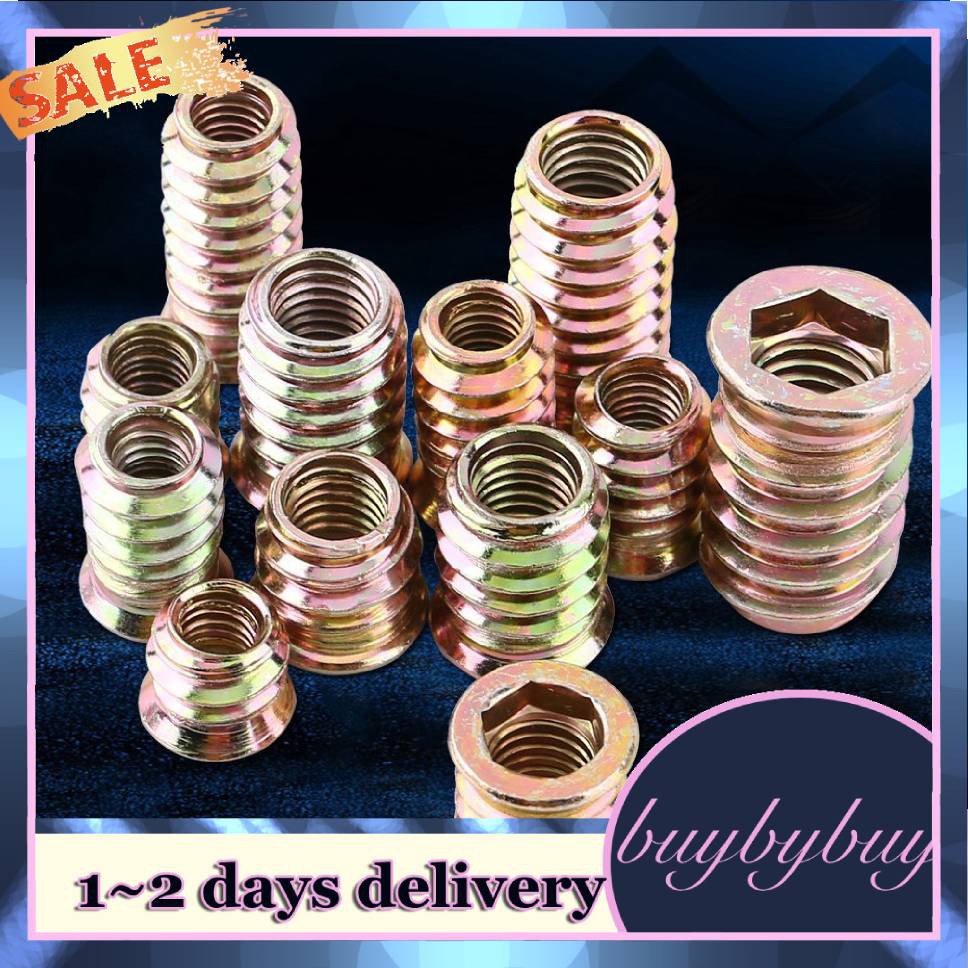 20X M6/8/10 Flat Head Metric Threaded Blind Rivet Nut Insert Hex Socket ...