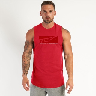 Oversize T-shirt Men Cotton Dropped Shoulder Short Sleeve Fitness