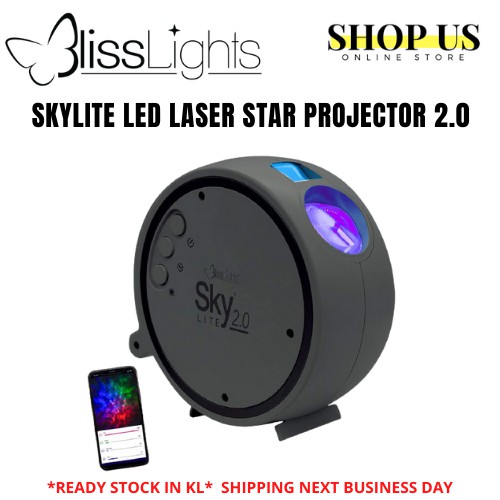 BlissLights Sky Lite 2.0 RGB LED Laser Star Projector, Galaxy