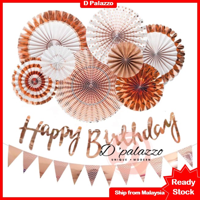 Gold Paper Folding Fans Rose Gold Paper Fans Paper Flower Fan Party