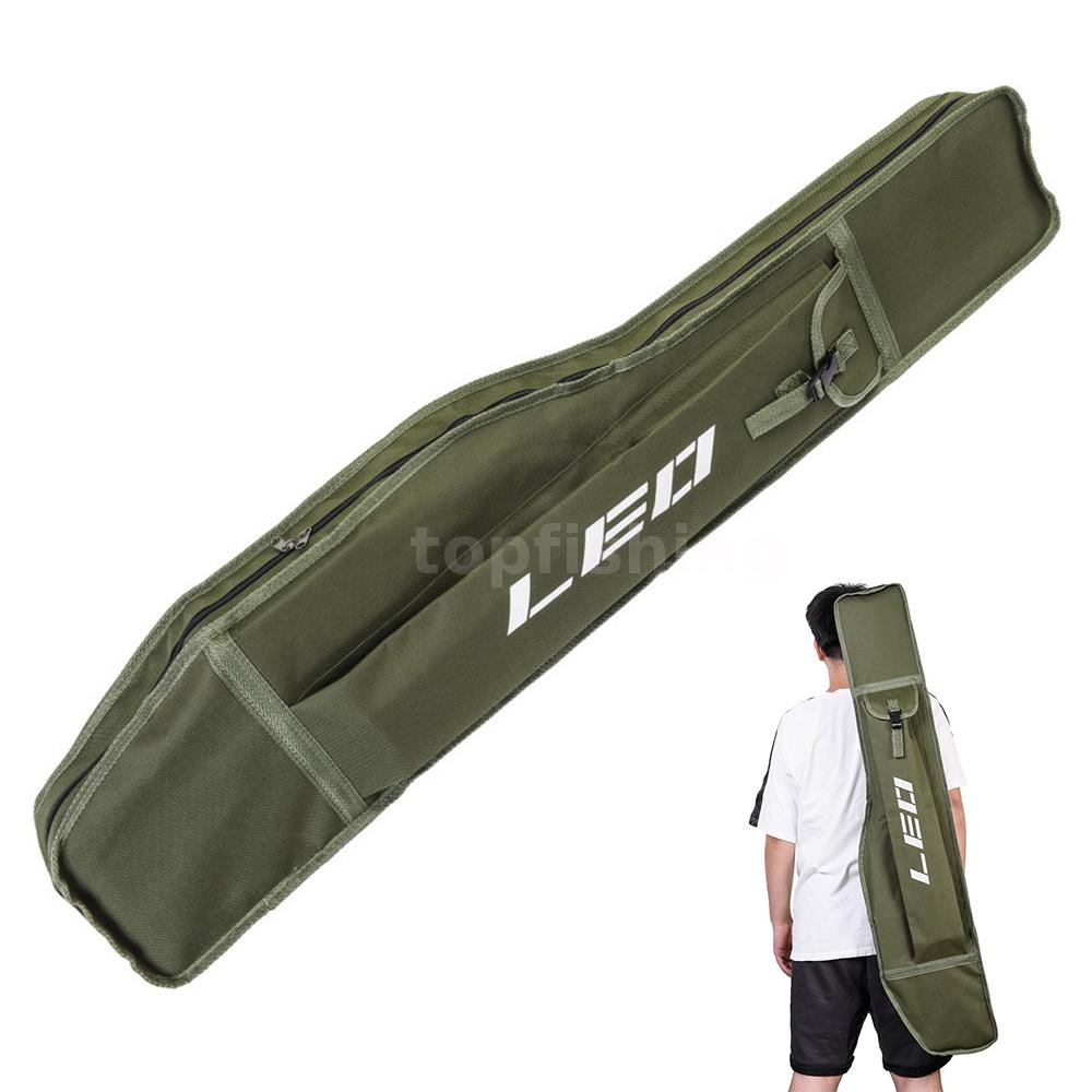 TopF]1.2M Fishing Bag Folding Fishing Rod Reel Bag Fishing Pole Tackle Case  Storage Bag Travel Shoulder Bag