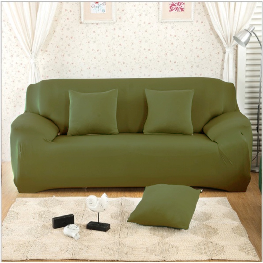 [FREE GIFTS] Plain Sofa Cover Sarung Sofa 1 2 3 4 Seater Sofa Cover