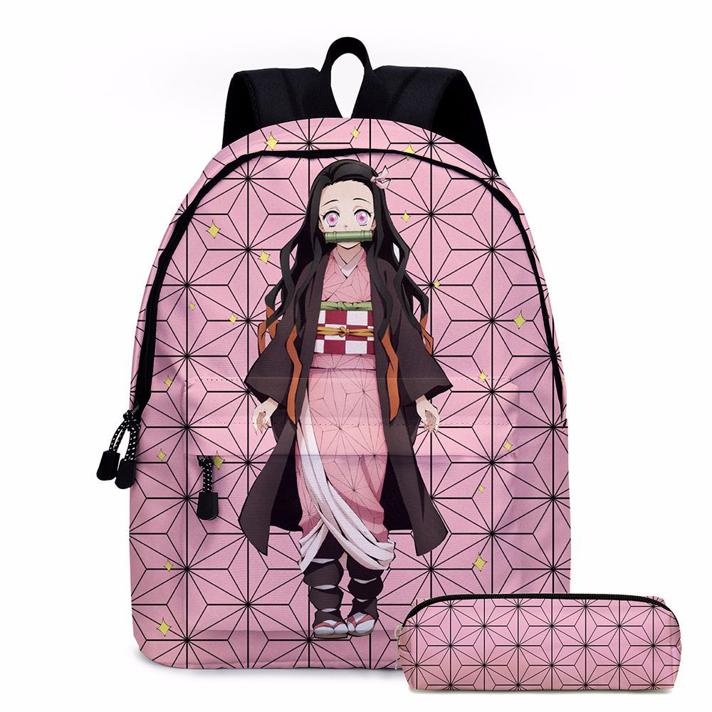 Cartoon Nezuko Lunch Box for Women Boys Girls Insulated