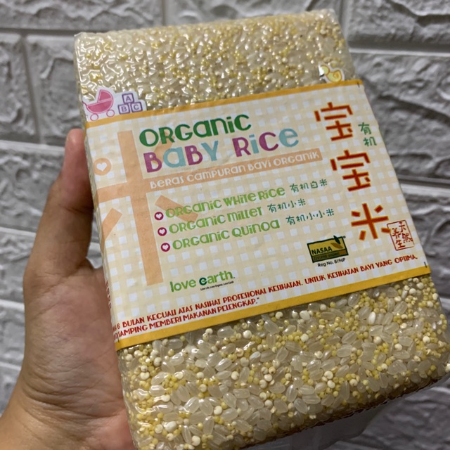 Organic baby clearance rice