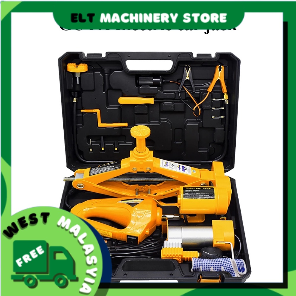 NthPower 3/5 Ton Electric Vehicle Jack Kit 12V 3 in 1 Scissor Jack with