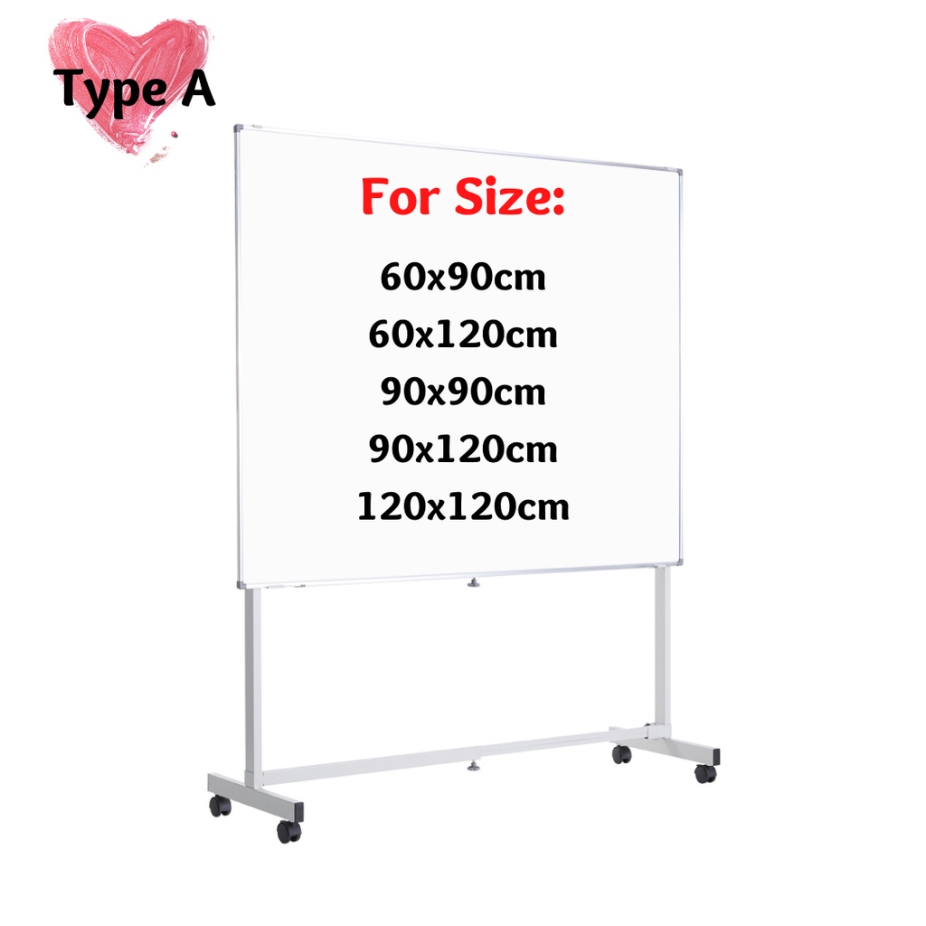 Whiteboard Stand White Board Stand Standing Whiteboard Whiteboard with Stand Pendirian Papan