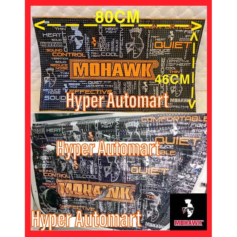 1Pcs Mohawk Car Sound Damping Sound Proof Vibration Solution Black ...