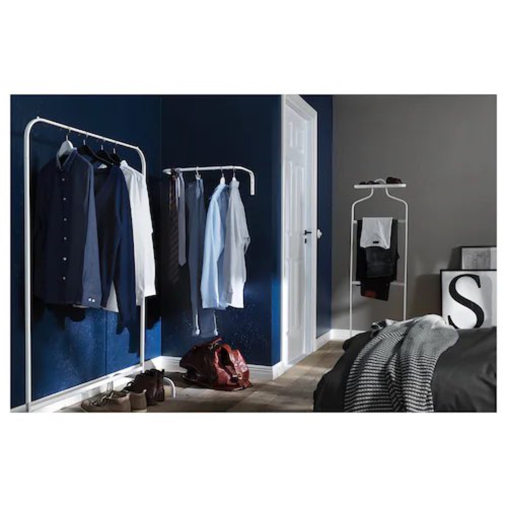 VARIOUS STYLE DESIGNS IKEA MULIG CLOTHES RACK WHITE 99X152CM CLOTHES ...